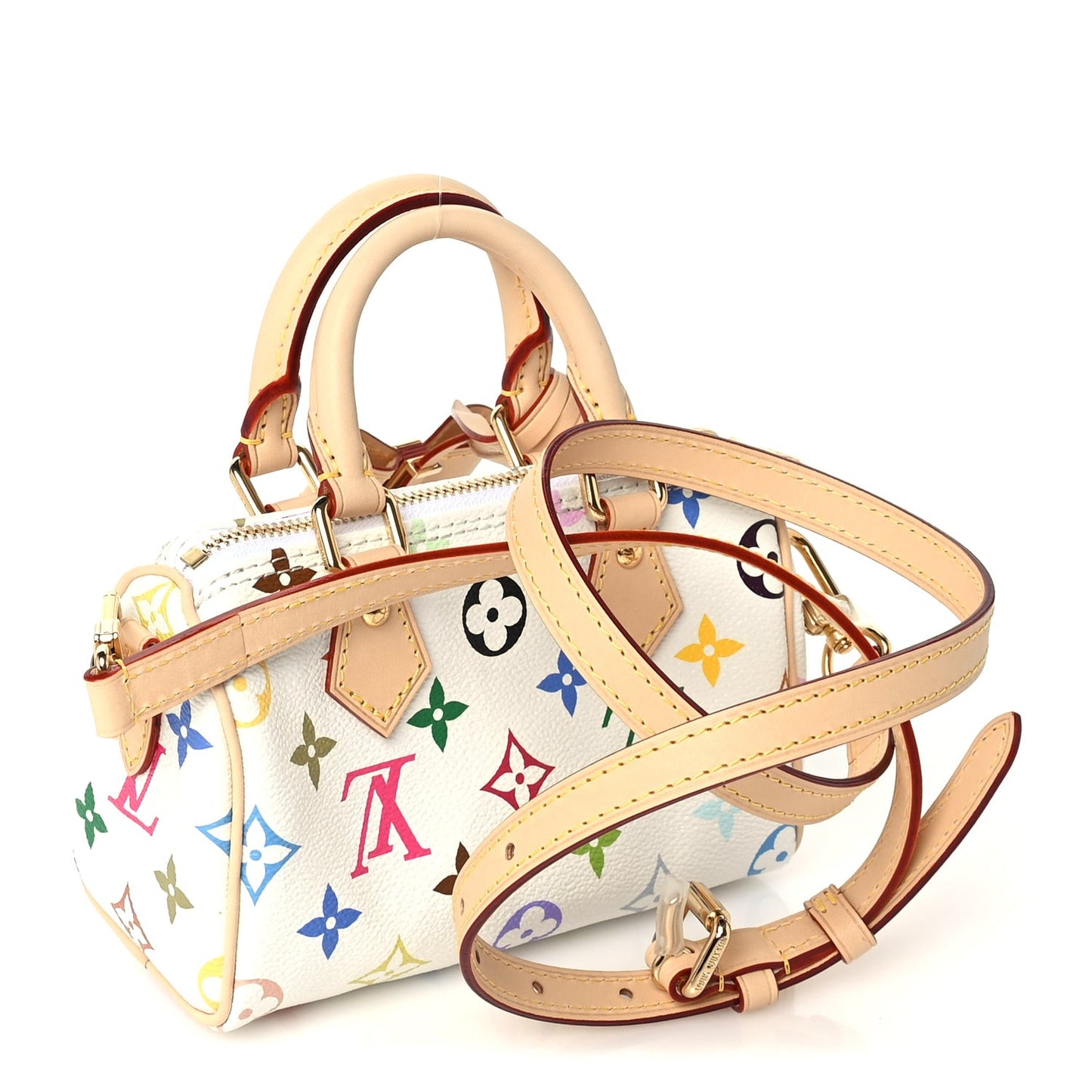 X TM Monogram Multicolor Nano Speedy  White