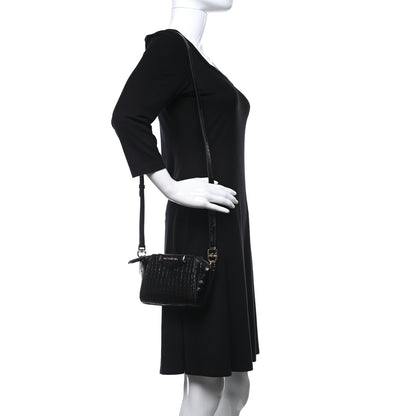 Givenchy Calfskin Crocodile Embossed Nano Antigona Black 2 of 9