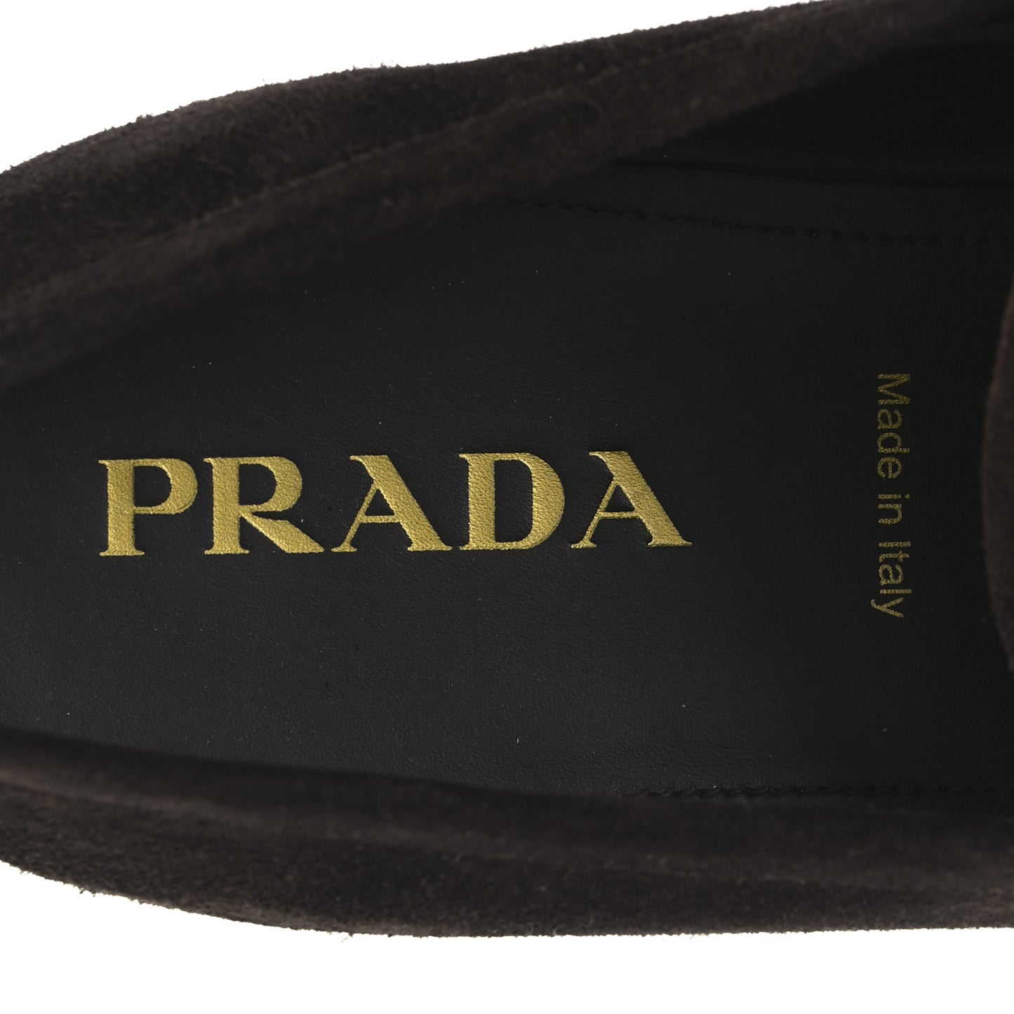 Vitello Scamosciato Triangle Mens Loafers 9.5 Brown