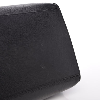 Celine Drummed Calfskin Suede Large Trapeze Black 11 of 14