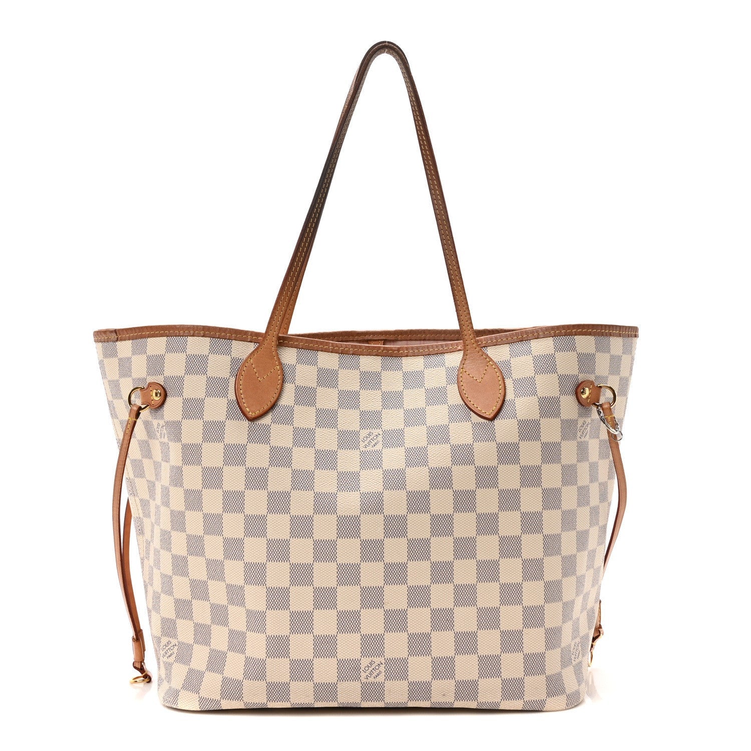 Louis Vuitton Damier Azur Neo Neverfull MM Rose Ballerine 1 of 7