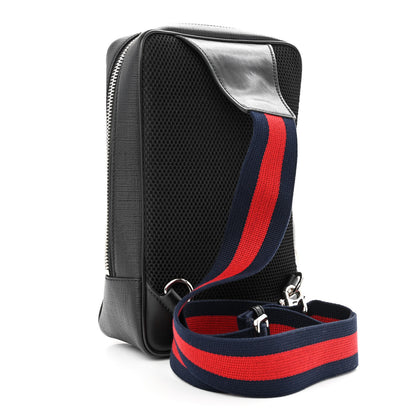 Gucci GG Supreme Monogram Web Belt Bag Black Grey 3 of 10