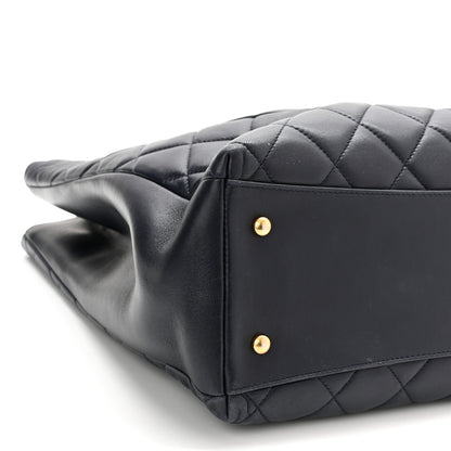 Chanel Lambskin Quilted Trendy CC Shopping Tote Navy 10 of 11
