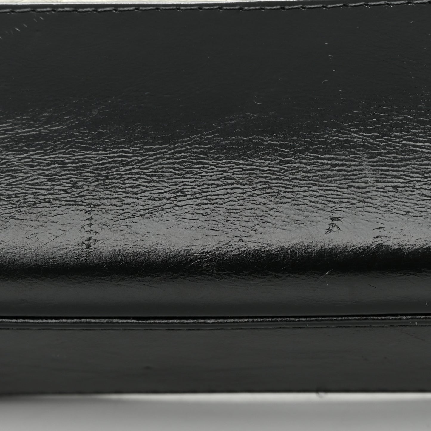 Aged Calfskin Quilted Medium Gabrielle Hobo Black White