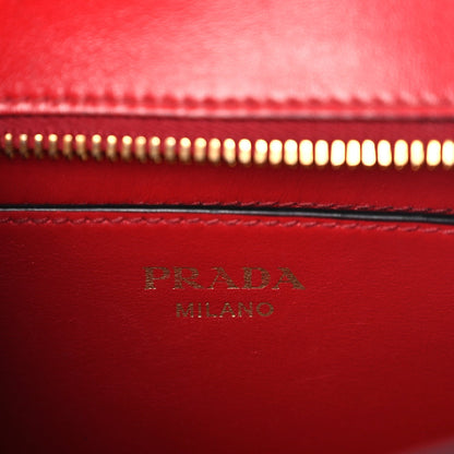 Prada Saffiano Soft Calfskin Esplanade Crossbody Bag Fuoco 5 of 8