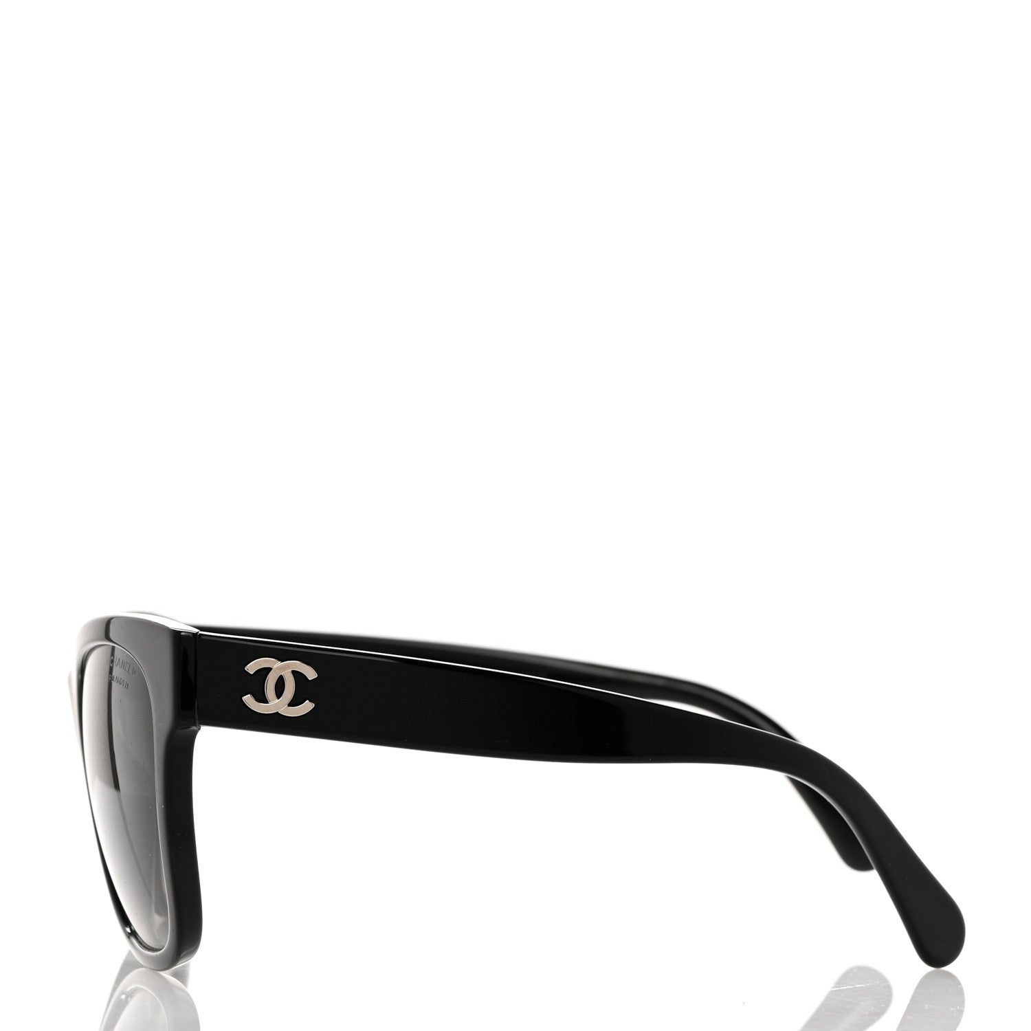 Chanel Acetate Polarized Square CC Sunglasses 5380 Black 3 of 8