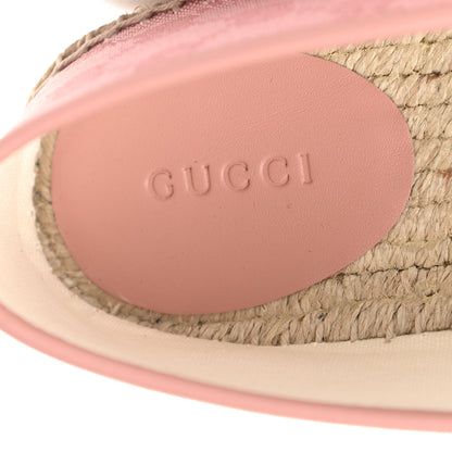 Gucci Monogram Espadrilles 38 Soft Pink 7 of 8
