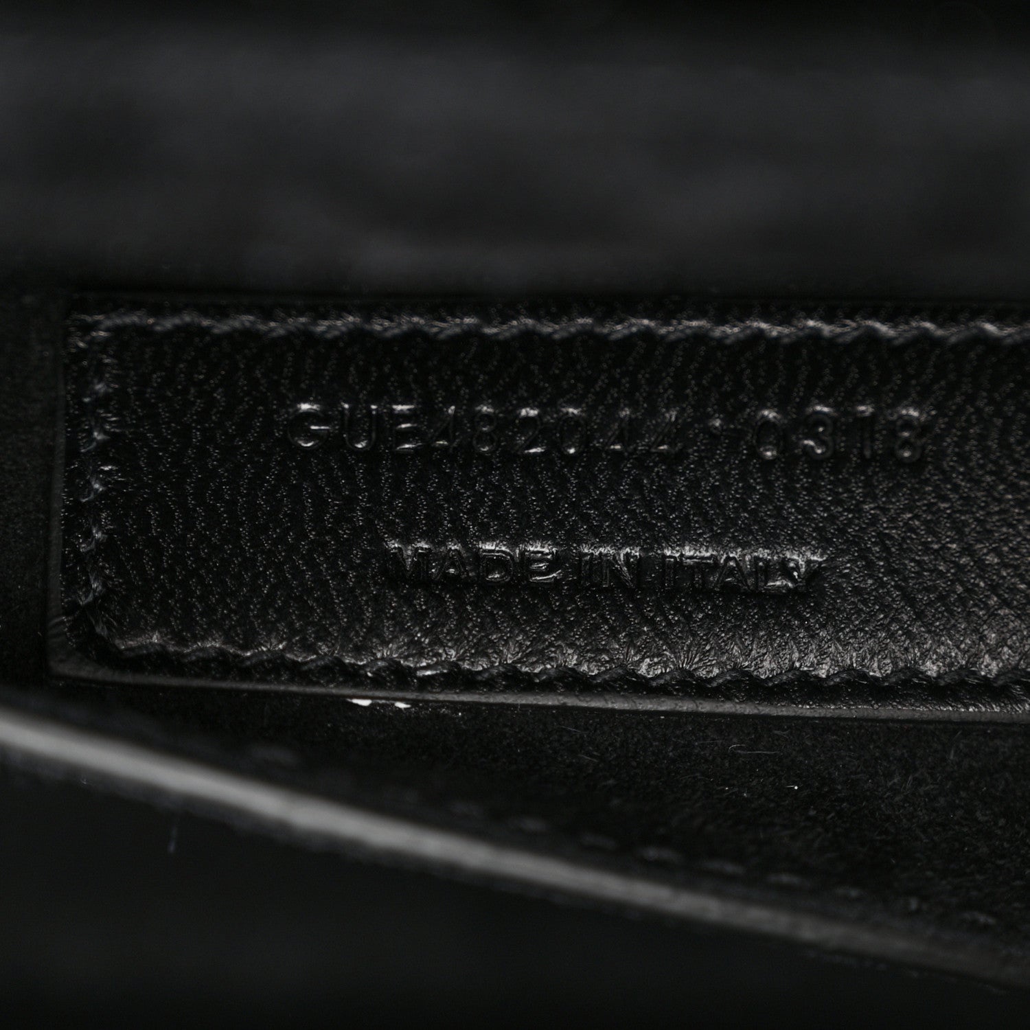 Saint Laurent Calfskin Crocodile Embossed Medium Bellechasse Satchel Black 7 of 13