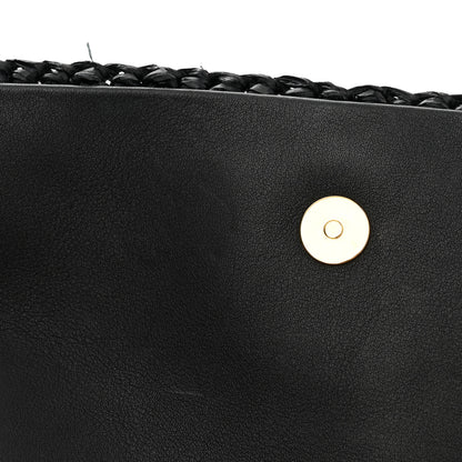 Saint Laurent Raffia Monogram Tassel Kate 99 Black 13 of 15