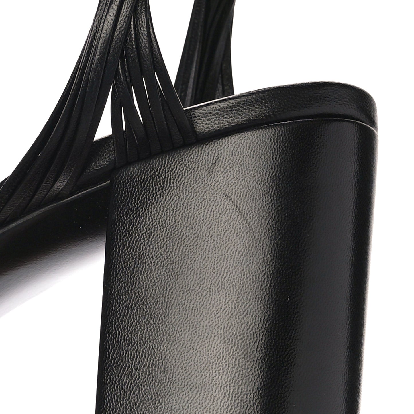 Malaga Kid Crawford Knotted Strap Platform Sandals 38.5 Black