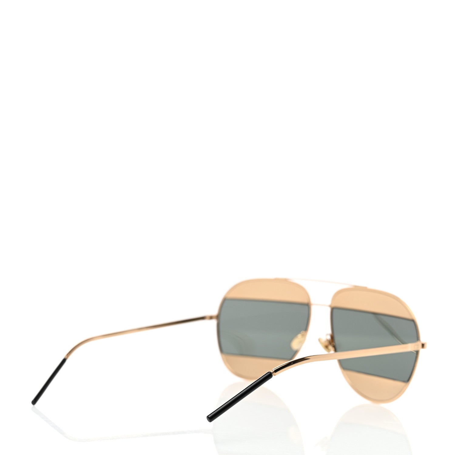 Christian Dior Split 1 Aviator Sunglasses Gold 4 of 6