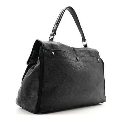 Saint Laurent Calfskin Canvas Large Muse Two Black 3 of 16