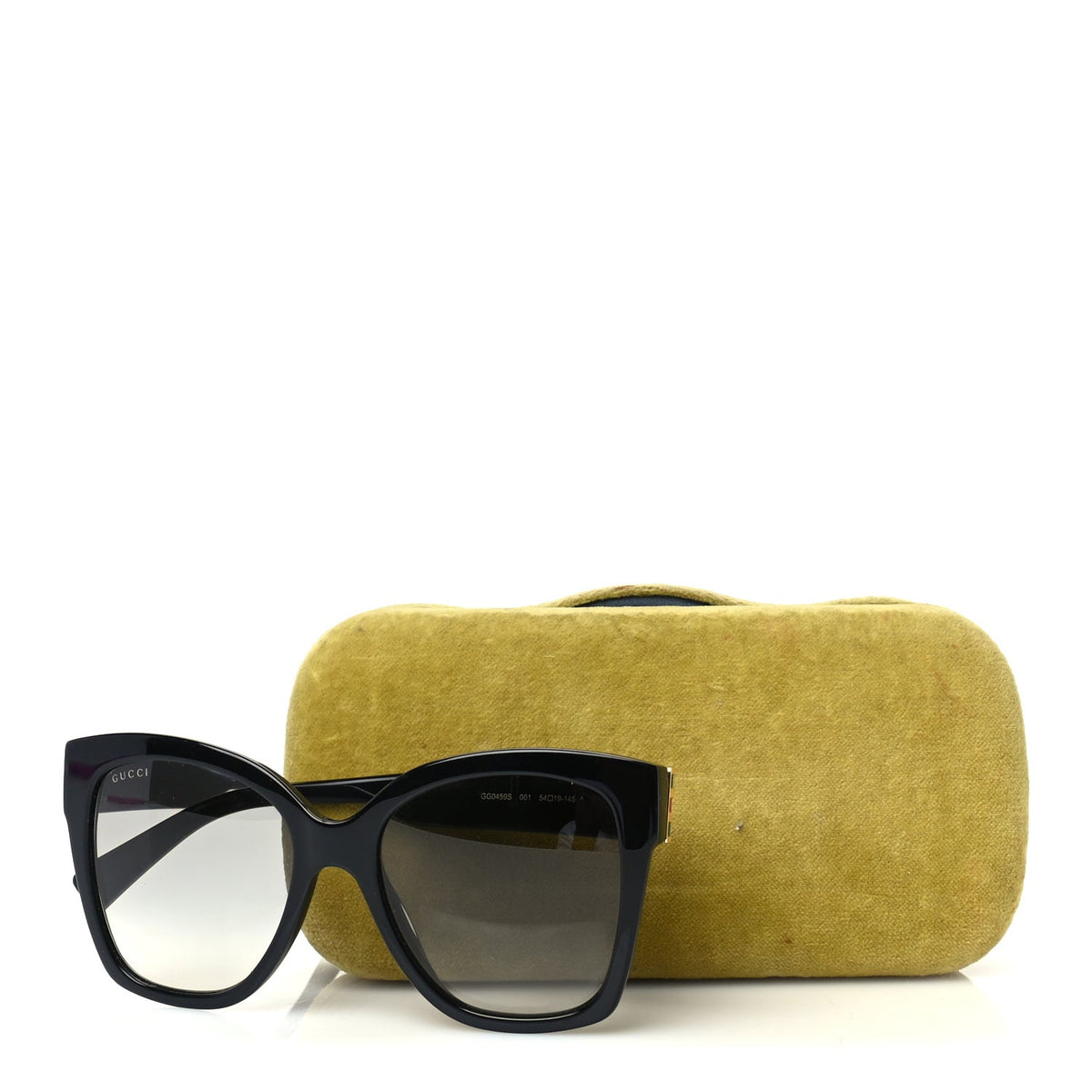 Acetate Square Frame Sunglasses GG0459S Black