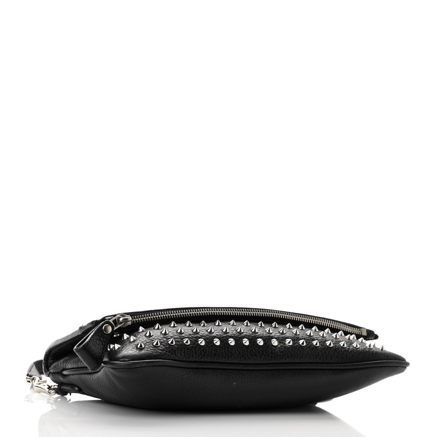 Calfskin Studded Shoulder Bag Black