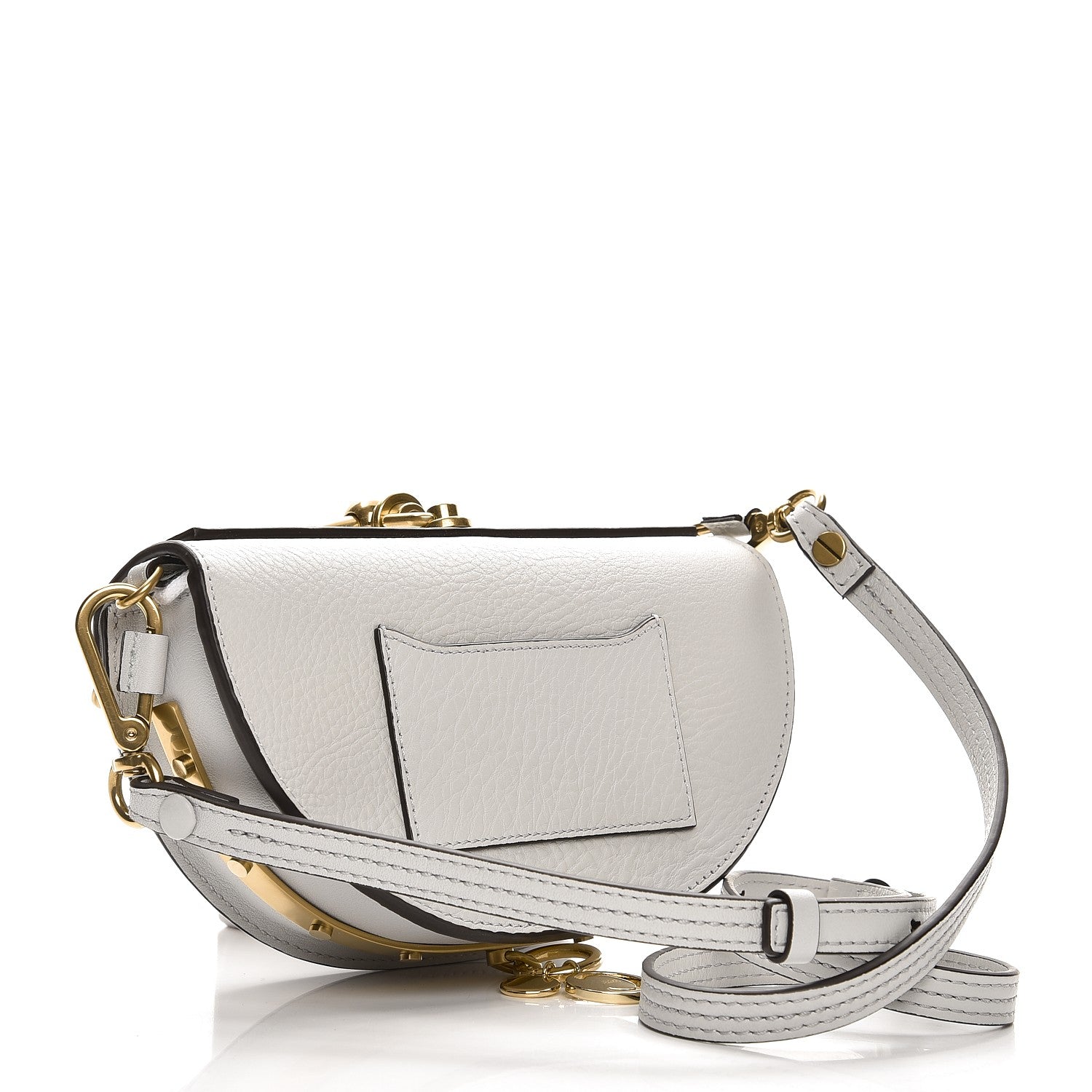 Chloe Calfskin Small Nile Bracelet Minaudiere Bag Airy Grey 3 of 7