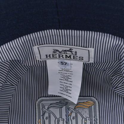 Hermes Cotton Canvas Eden Bucket Hat 57 Marine 7 of 9