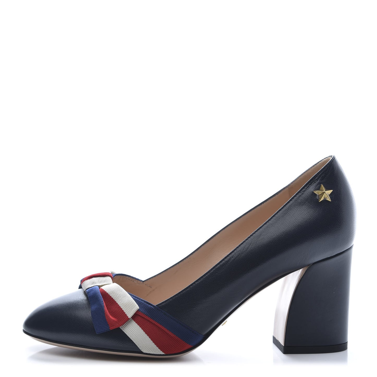 Malaga Kid Web Bow Pumps 38.5 Navy