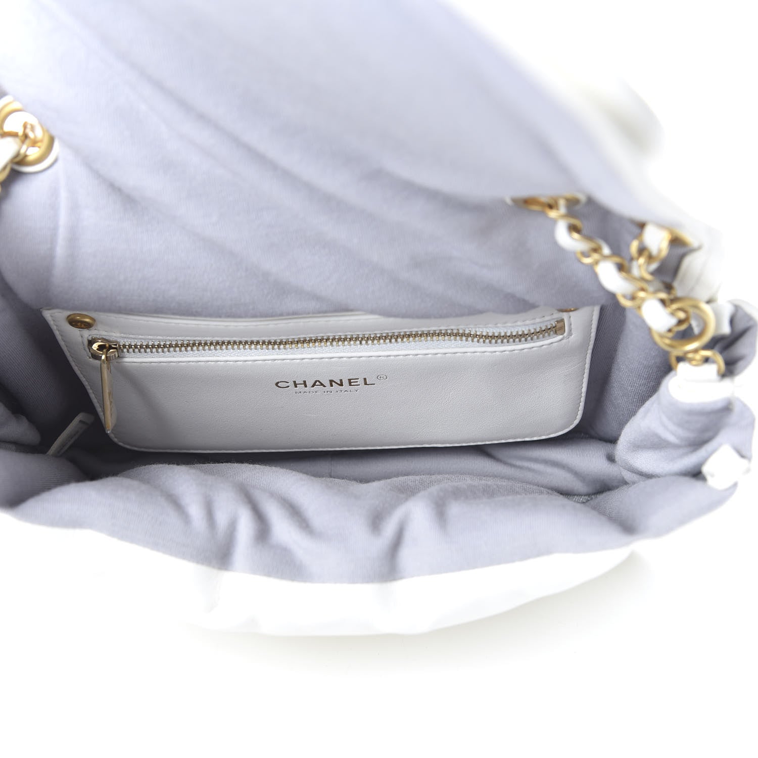 Chanel Lambskin Medium Simply Flap White 5 of 10