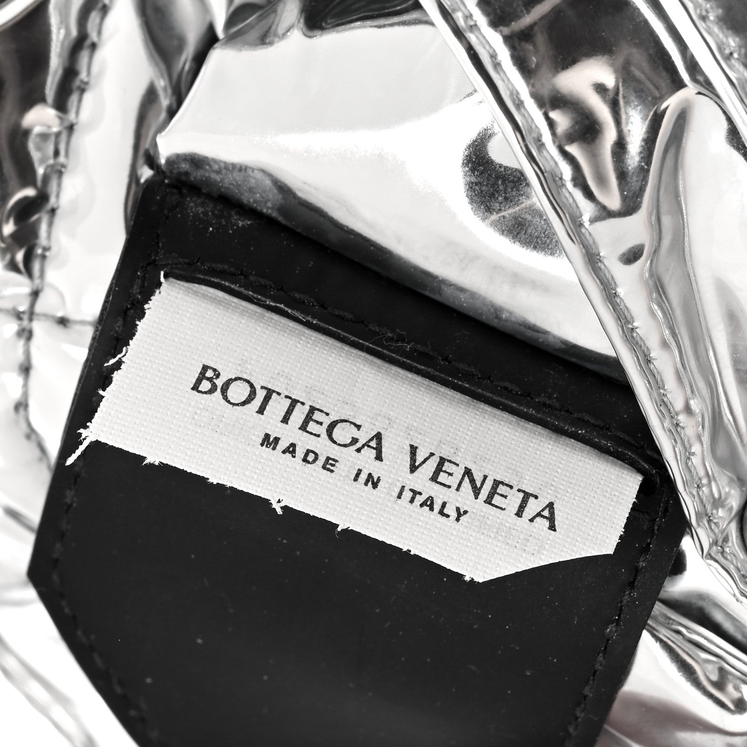 Bottega Veneta Metallic Lambskin Maxi Intrecciato Padded The Belt Cassette Bag Silver 6 of 10