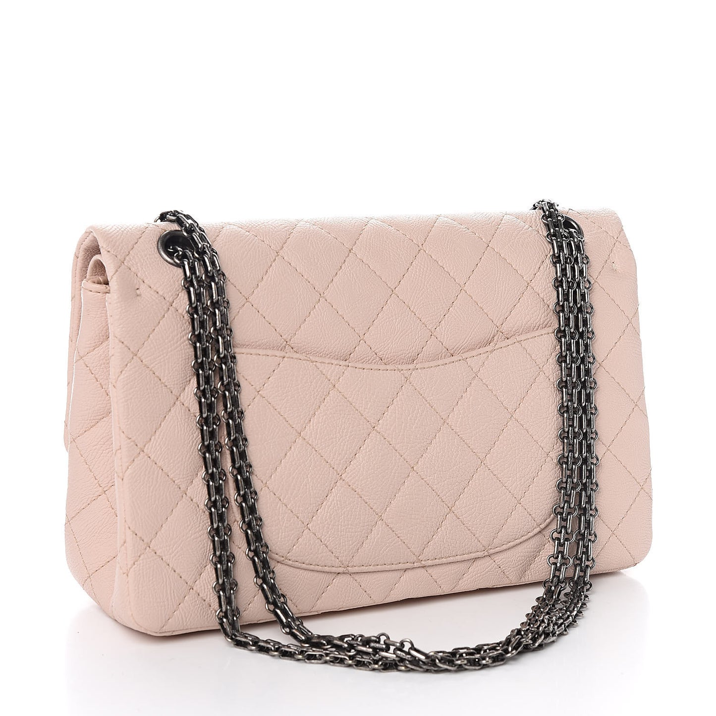 Crumpled Calfskin Quilted 2.55 Reissue 226 Flap Light Pink