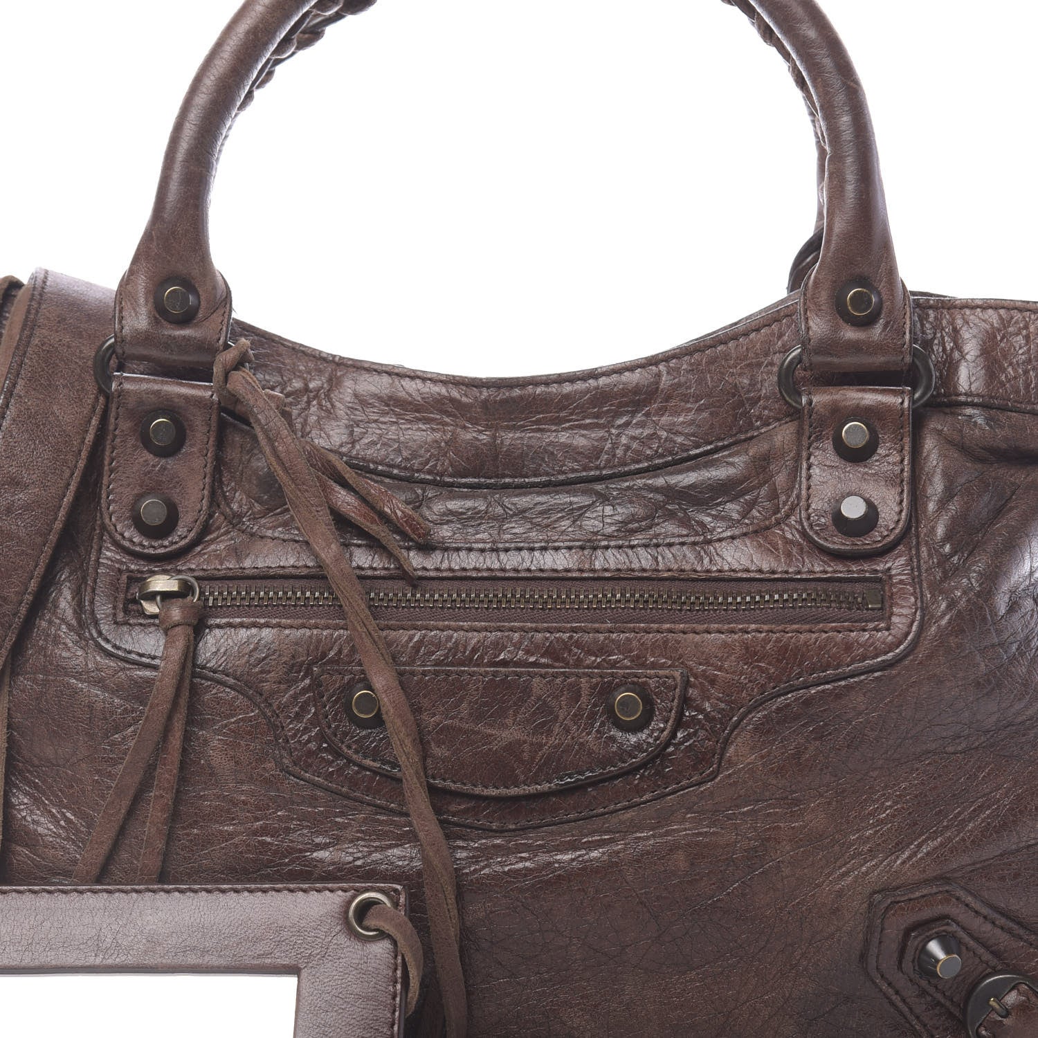 Balenciaga Agneau Classic Hardware Town Castagna 14 of 14