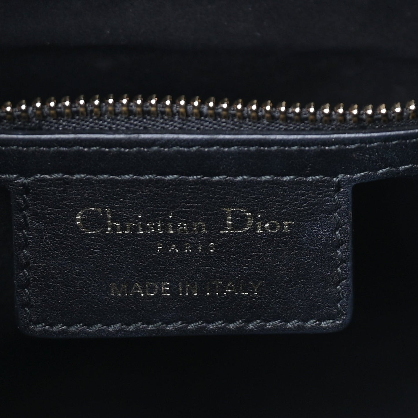 Calfskin Beaded Embroidered Medium Lady Dior  Black Multicolor