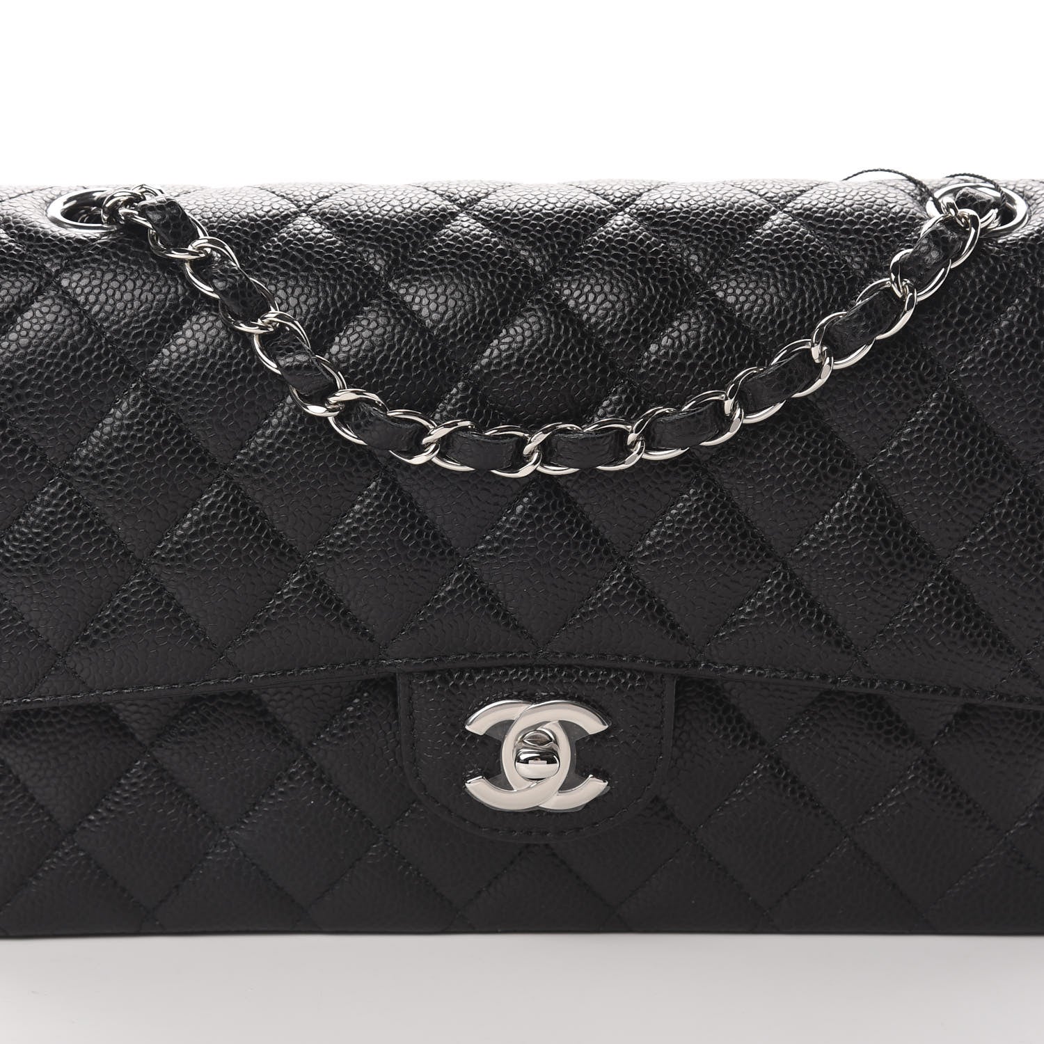 Chanel Caviar Quilted Medium Double Flap Black 8 of 11