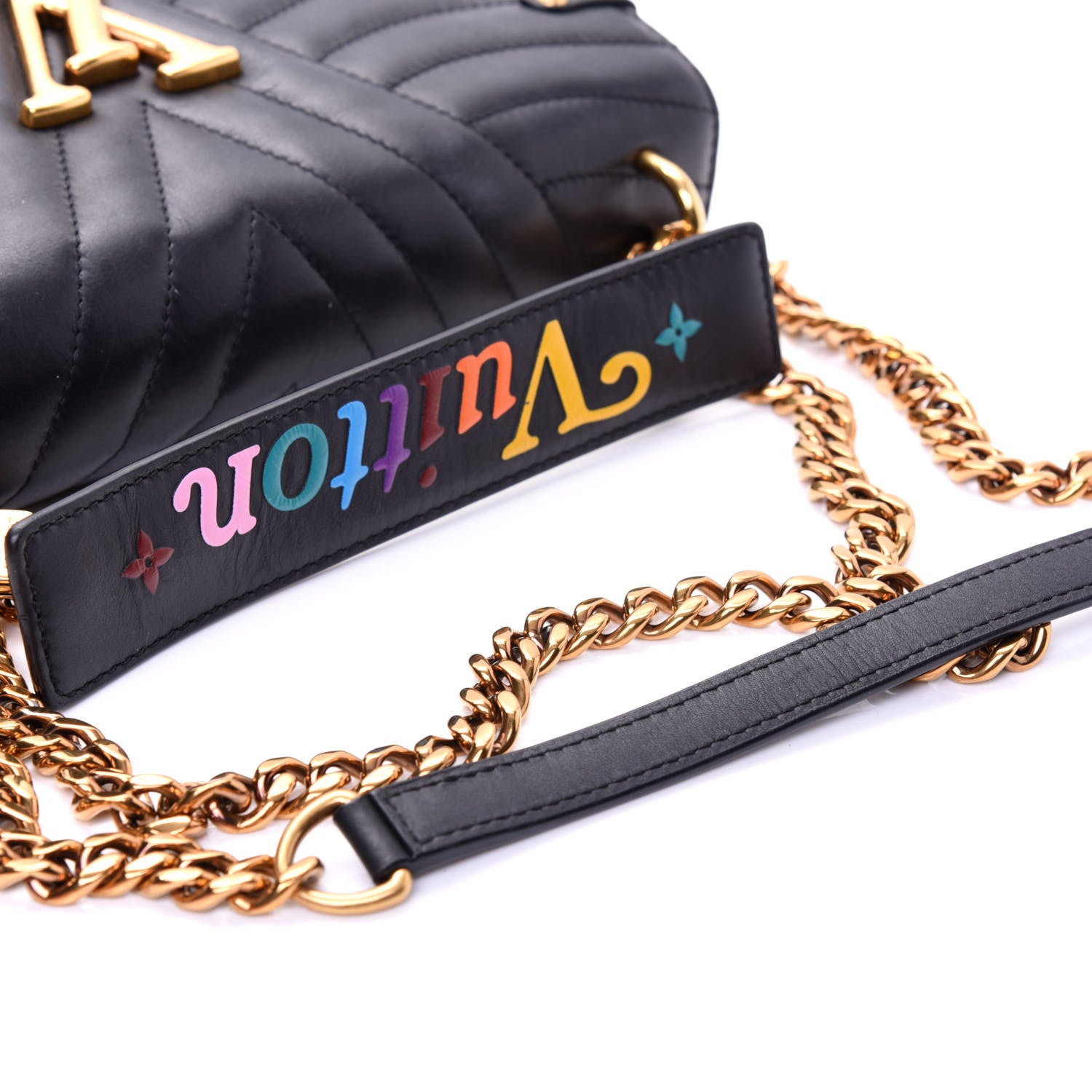 Louis Vuitton Calfskin New Wave Chain MM Black 17 of 17