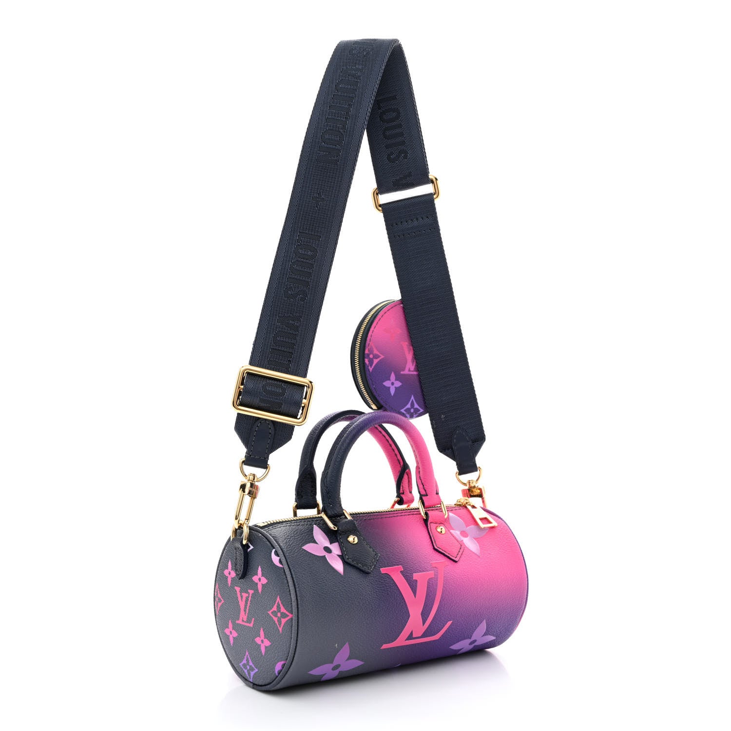 Louis Vuitton Monogram Giant Spring In The City Papillon BB Midnight Fuchsia 3 of 11