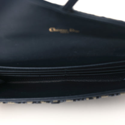 Christian Dior Oblique Saddle Chain Long Wallet Blue 6 of 10