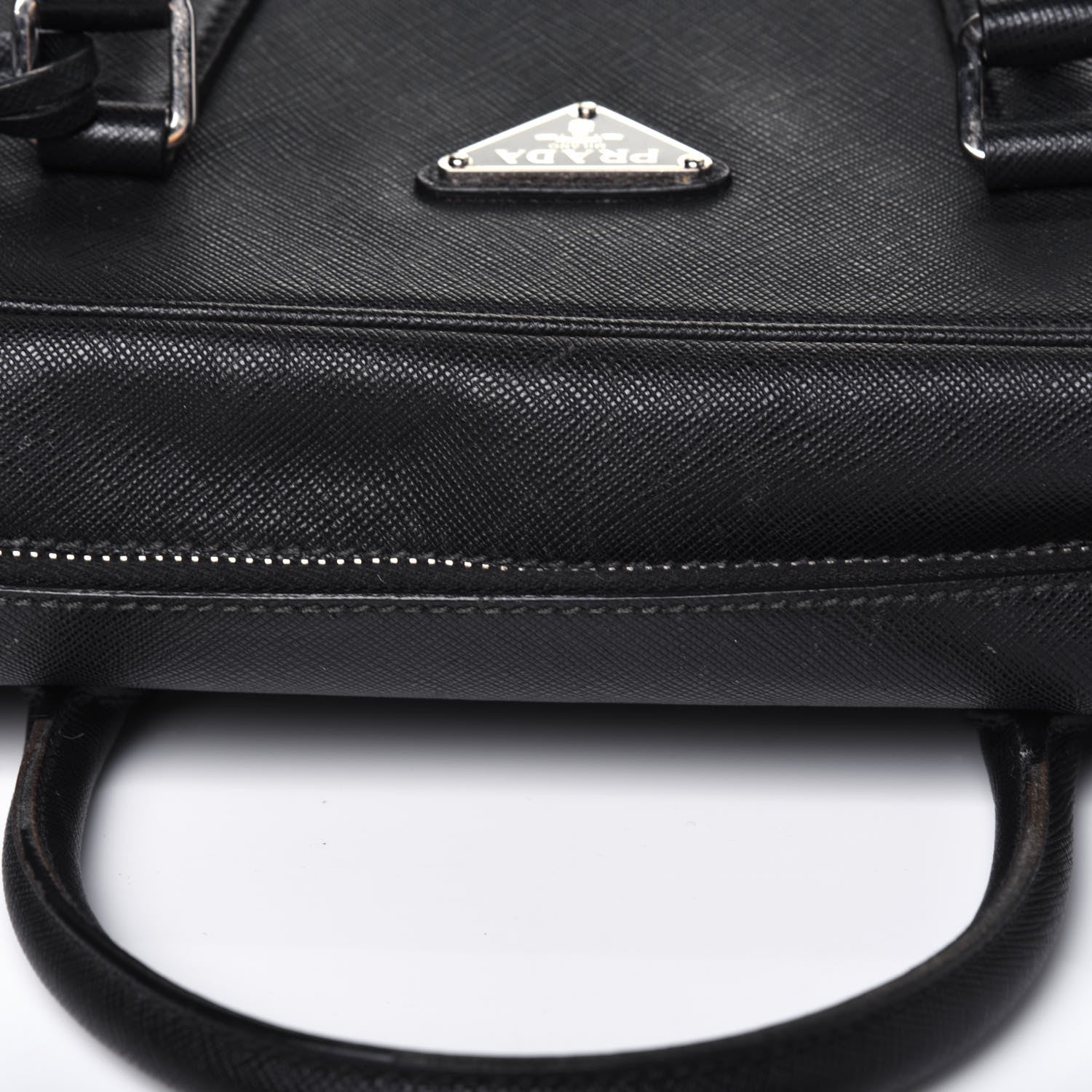 Prada Saffiano Travel Briefcase Nero Black 21 of 21
