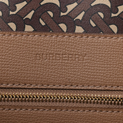 Burberry Calfskin TB Motif Embossed Medium Tote Camel 7 of 17