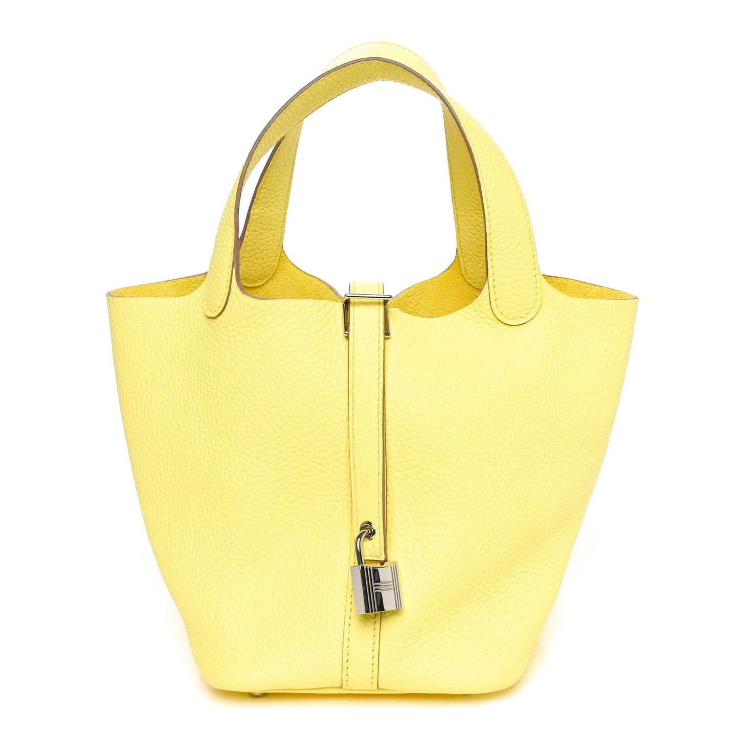 Taurillon Clemence Picotin Lock 18 PM Limoncello