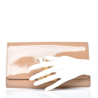 Louis Vuitton Patent Louise Clutch Nude 2 of 12
