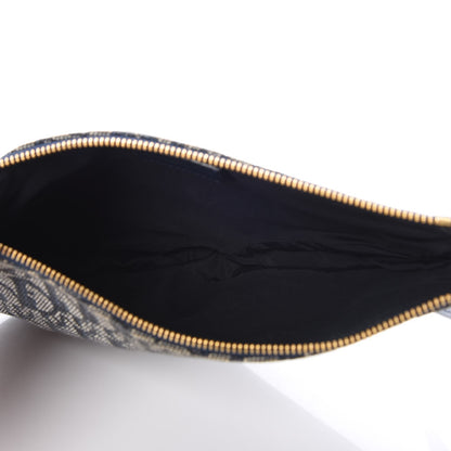 Christian Dior Monogram Mini Saddle Pochette Navy 5 of 8