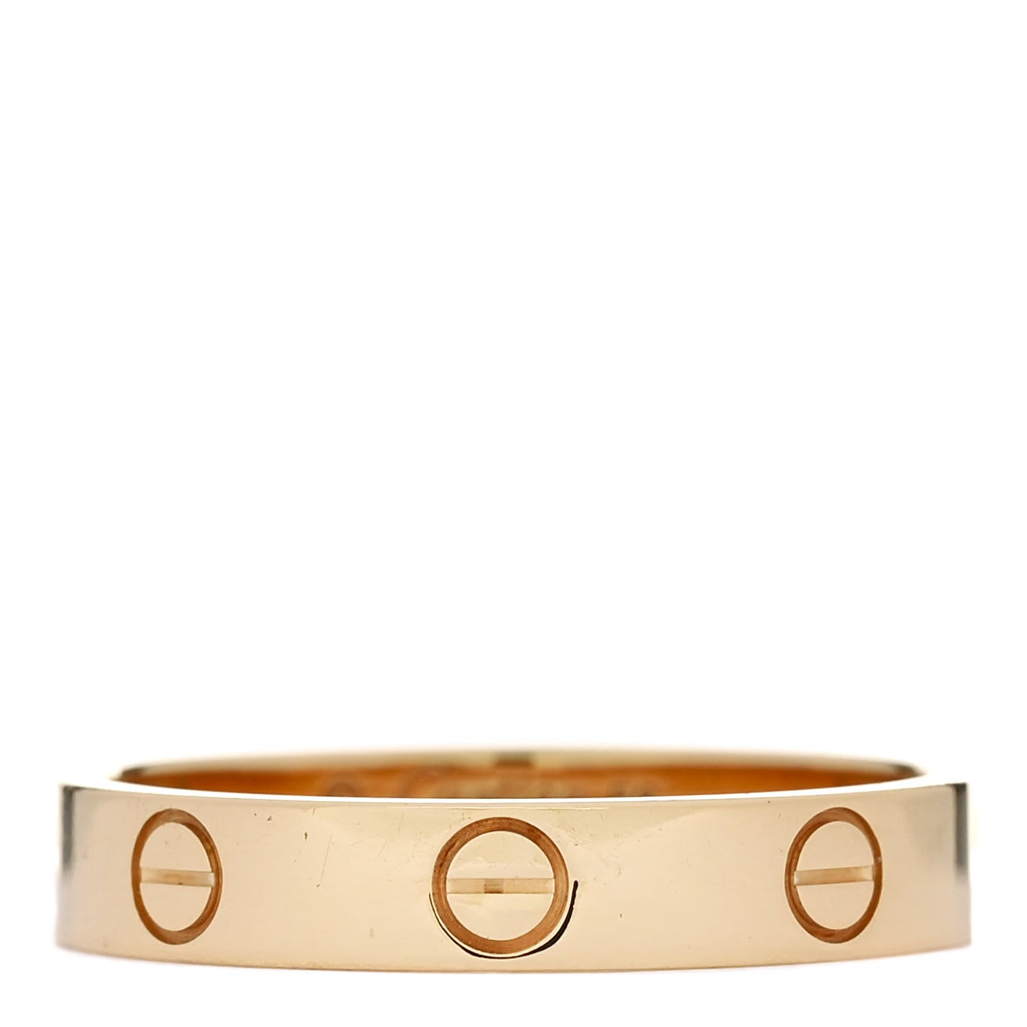 Cartier 18K Yellow Gold 3.5mm LOVE Wedding Band Ring 56 7.5 1 of 4