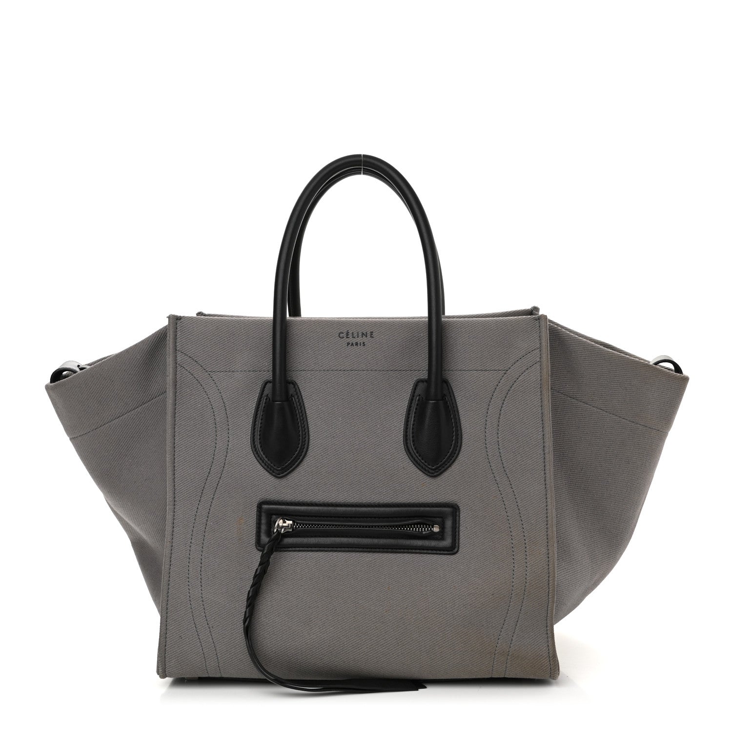 Celine Cotton Canvas Medium Phantom Luggage Grey 1 of 15