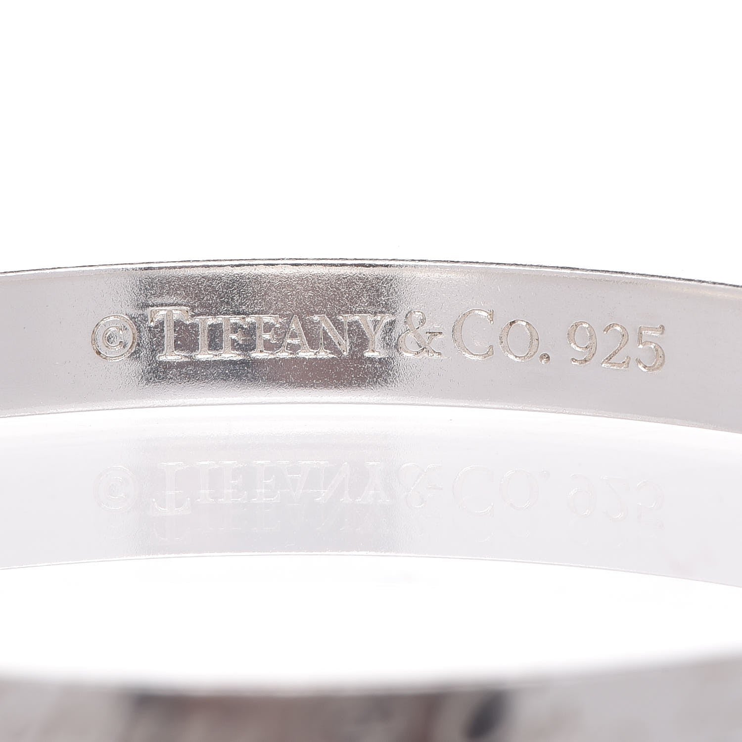 Tiffany Sterling Silver Notes Bangle Bracelet 3 of 5