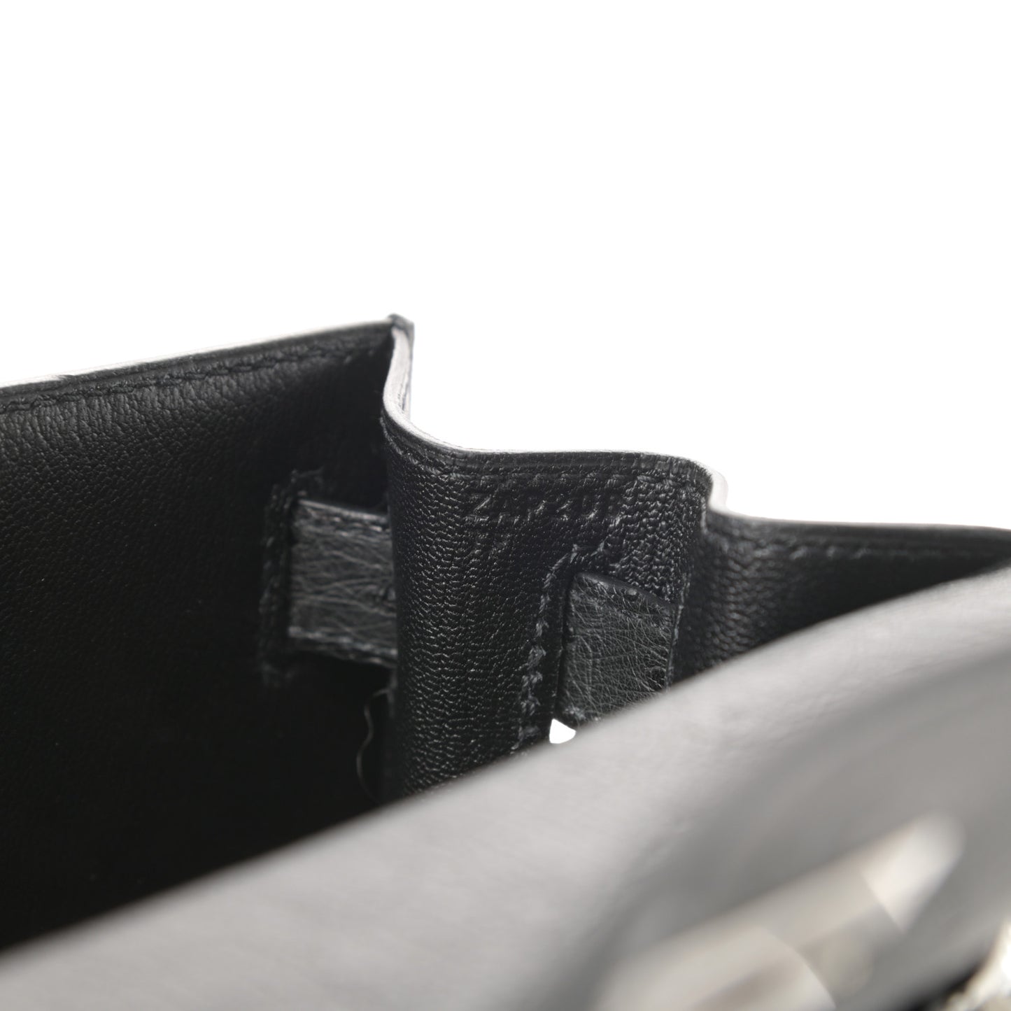 Ostrich Kelly Sellier 28 Black