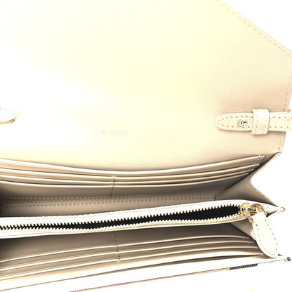Burberry Calfskin House Check Hannah Wallet with Detachable Strap Beige 5 of 7