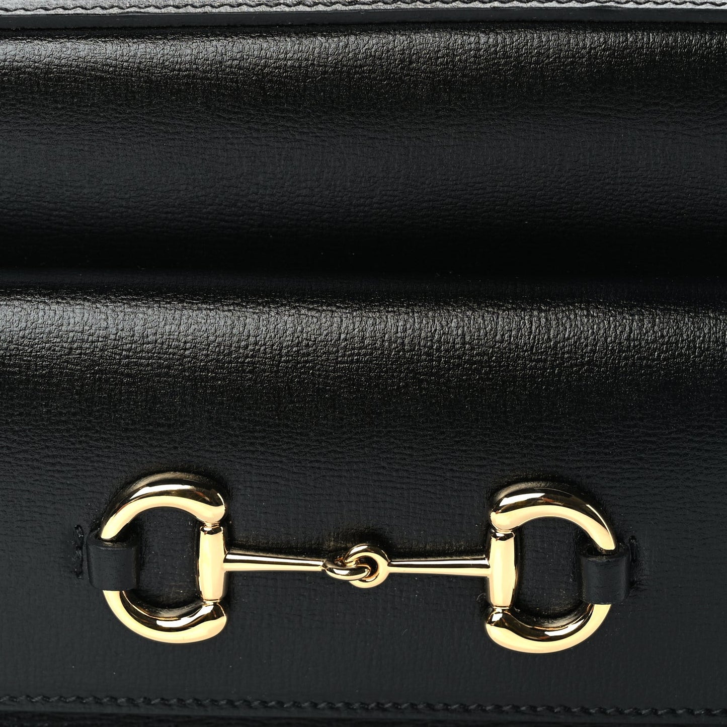 Textured Calfskin Small Horsebit 1955 Shoulder Bag Black
