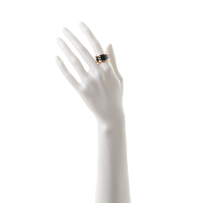 Bulgari 18K Rose Gold Black Ceramic B.Zero1 Four-Band Ring 58 8.5 2 of 5