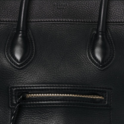 Celine Supple Calfskin Medium Phantom Luggage Black 7 of 12
