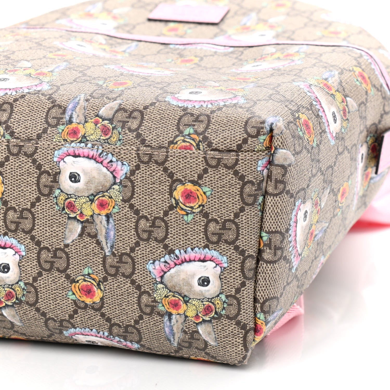 Gucci X YUKO HIGUCHI GG Supreme Monogram Childrens Backpack Pink 10 of 10