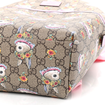 Gucci X YUKO HIGUCHI GG Supreme Monogram Childrens Backpack Pink 10 of 10