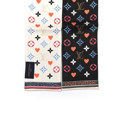 Louis Vuitton Silk Game On Bandeau Black White 3 of 3