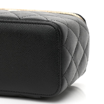 Chanel Caviar Quilted Small Vanity Case With Chain Black 10 of 11