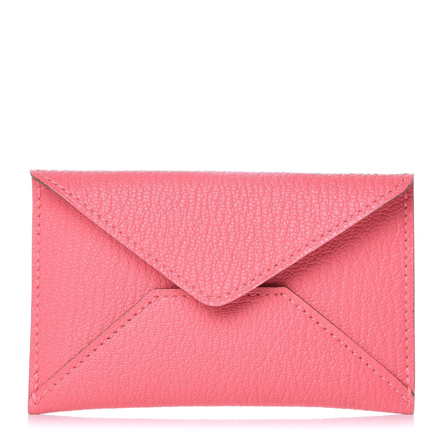 Hermes Chevre Mysore Small Envelope Clutch Rose Lipstick 1 of 8