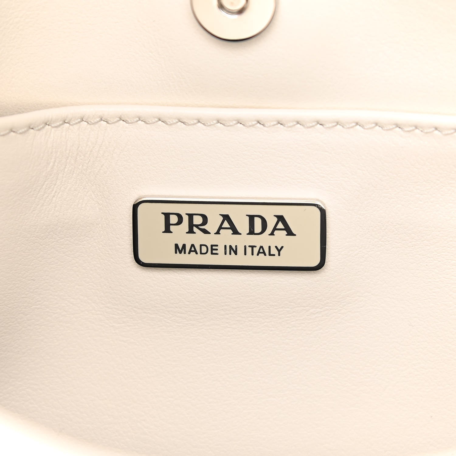 Prada Spazzolato Cleo Shoulder Bag White 6 of 10