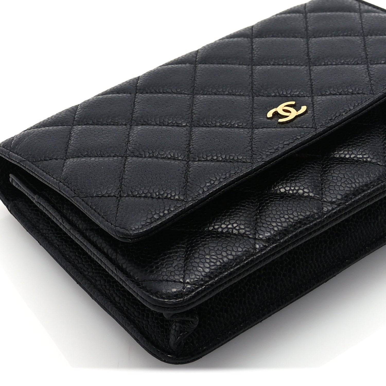 Chanel Caviar Quilted Wallet On Chain WOC Black 9 of 10